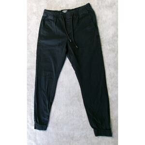 Denizen Levi's Denim Jogger Pants XS Elastic Waist Drawstring Stretch Black Men